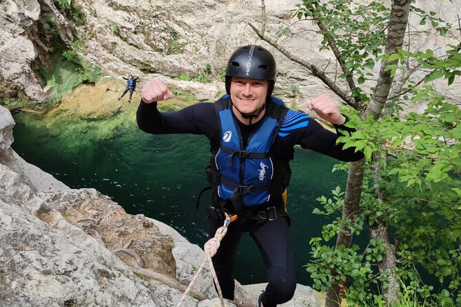 Basic & Extreme Canyoning on Cetina River with Free Photos/Videos - Extreme Option: Rappels and the Bigger Jump Moments