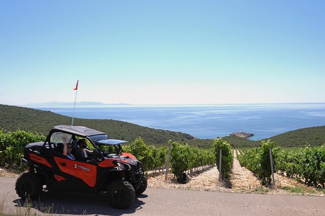 Best of Korcula island winery's by 4X4 Canam buggys with lunch - Getting set up near Ul. Plokata 19. travnja 1921 at 10:00 am