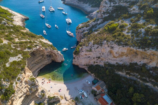 Blue Cave and Town Hvar with 5 Island Boat Tour - A full-day boat route from Bol to Vis and Hvar