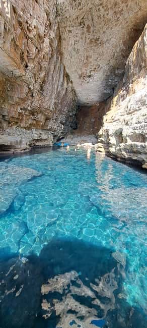 Blue Cave-Green caves-Lopud Sandy beach - tour with drink - Blue Cave and Green Caves: The Part Where You Go In the Water