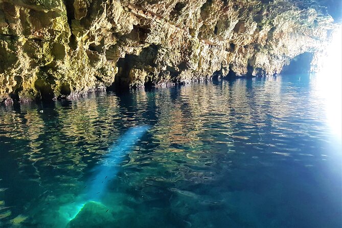 Blue cave group tour with swimming and snorkelling from Hvar - Stop 2: Stiniva Cove, where the cliffs do the talking