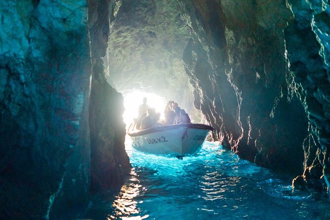 Blue & Green Cave Vis Island and Pakleni Islands Private Day Trip from Hvar - Budikovac Island Swim Time, Masks and Snorkels Included