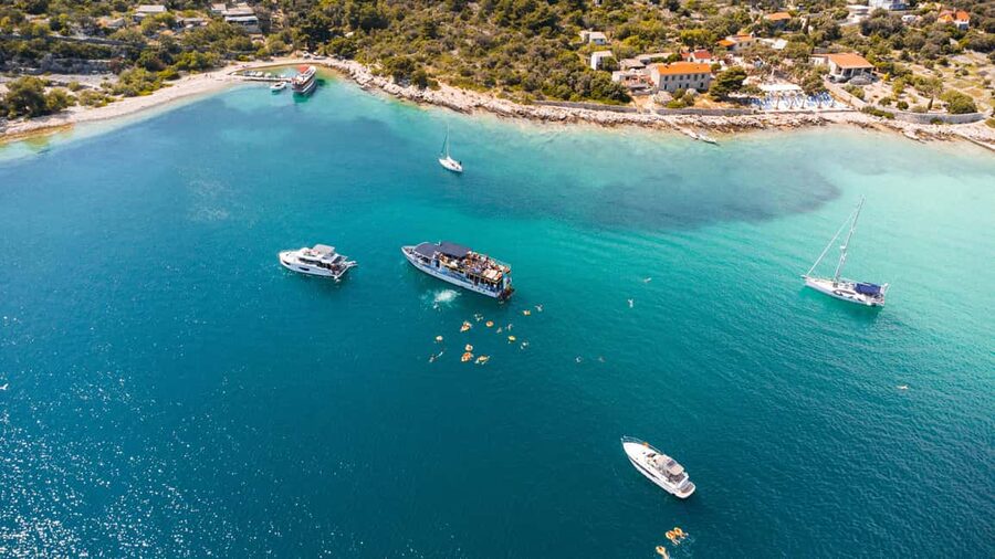 Blue Lagoon & Islands Day Cruise from Split with Lunch - Lunch Onboard: Beef, Tuna, or Veggie Burger With Fries