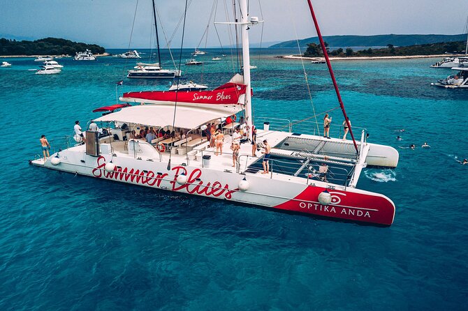 Blue Lagoon, Trogir & Čiovo catamaran tour with Food and Drinks - Trogir UNESCO stop: guided walk plus 1.5 hours of free time