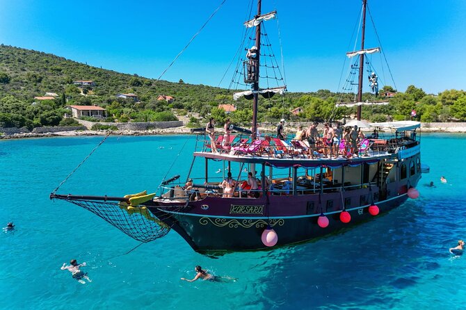 Blue Lagoon & Underwater Museum from Split with Lunch & Drinks - A pirate-ship cruise with actual swimming time from Split
