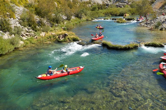 Canoe safari / rafting on river Zrmanja - The 4 hours of Zrmanja Canyon paddling