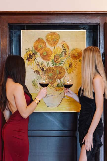 Cavtat: Banac Gallery Entrance & Sparkling Wine - The art side, including Van Gogh’s Sunflowers