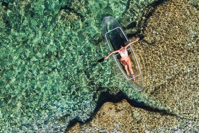 Clear Kayak Tour to Canyon, Island Cliffs & small Cave - Clear Kayaks From Histria Beach, Pula’s Verudela Coast