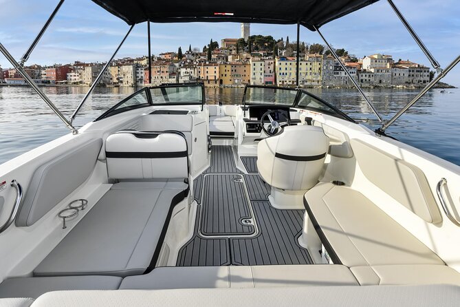 Dolphin Watching Sunset Speedboat Tour with Drinks in Rovinj - The 1.5-hour flow: search, watch, then sunset back with old-town views