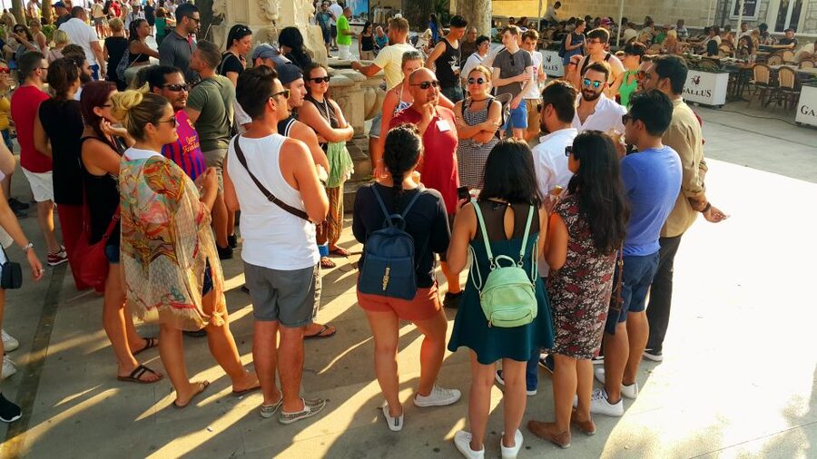 Dubrovnik: 1.5-Hour Guided Old Town Walking Tour - Inside the Old Town port: sailing life giving way
