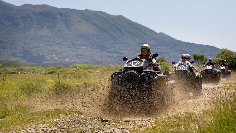 Dubrovnik: Kojan Koral ATV Quad Safari with transport - Wine, fruit snacks, and how the ride finishes back near Dubrovnik