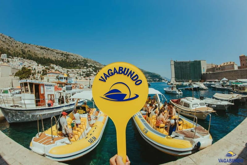 Dubrovnik: Morning Blue Cave speedboat tour with drinks - Ribarnica meeting point and the speedboat ride by the walls