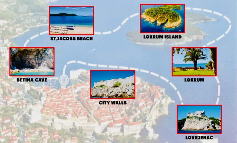 Dubrovnik or Cavtat: Lokrum Island and Betina Cave Boat Tour - St. Jacob Beach Stops: Swim, Snorkel, and a View of Dubrovnik
