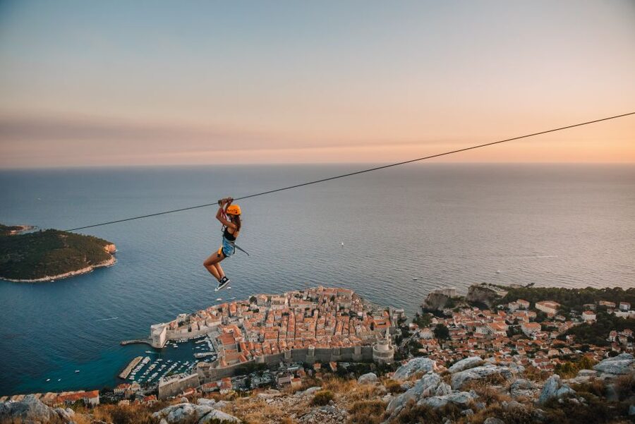 Dubrovnik: Panorama Zipline Tour - Breaks, questions, and guide storytelling between runs