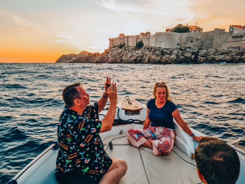 Dubrovnik: Private Boat Cruise at Sunset with Champagne - Lokrum Island Caves, Hidden Corners, and Optional Snorkeling