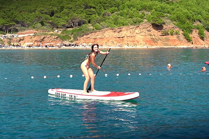 Dubrovnik Private Boat Excursion - Elaphite Islands - Final Elaphiti Islands cove time: another round of swimming and paddleboarding