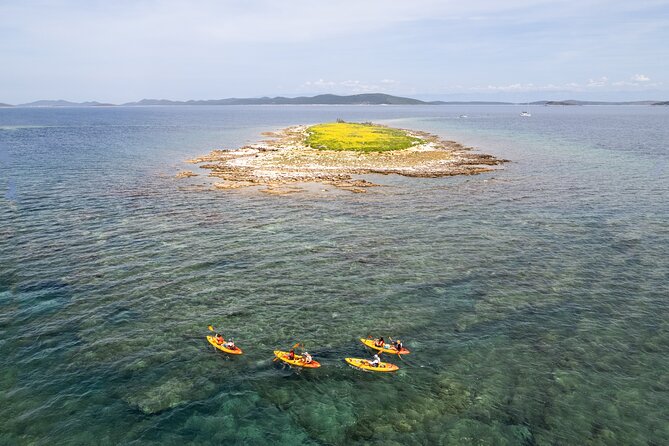 Dugi Otok - full day kayak adventure - Brbinjscica Bay: Cliffs, the Dragon Eye Pool, and a Sea Cave Stop
