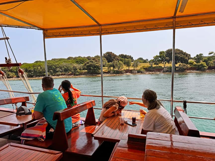 Fazana: Dolphin Finder in Brijuni islands Safari with Dinner - Price and value: $34 for a sunset cruise with dinner and drinks