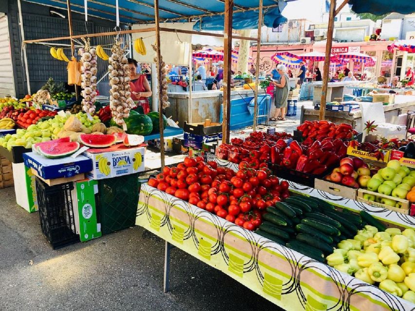 Food Tour in Split ( Small Group) - Green Market near Diocletian’s Palace: prosciutto, cheese, and soparnik