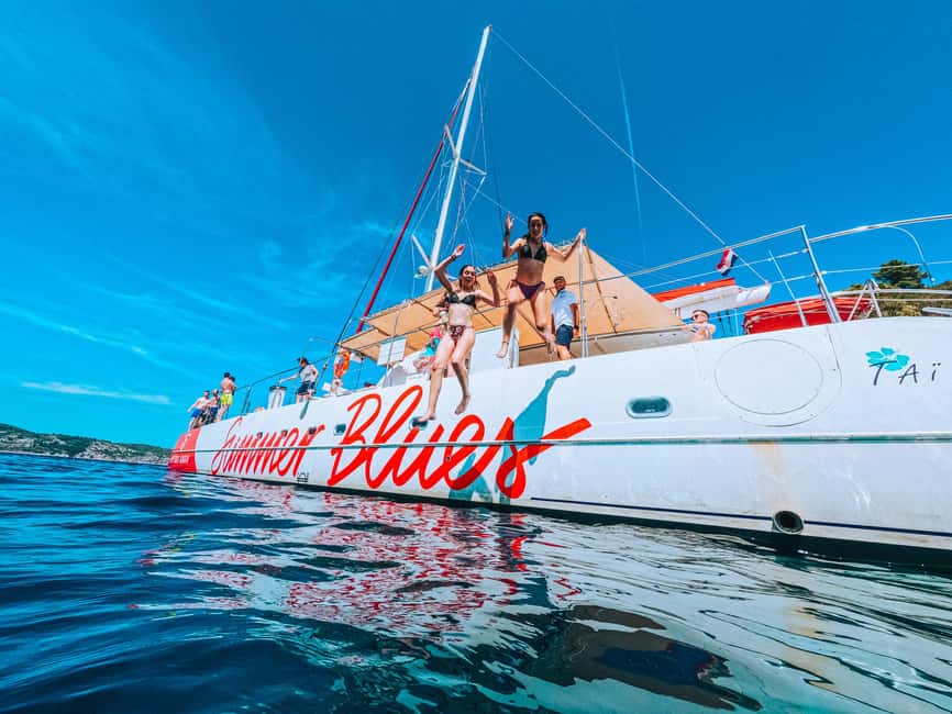From Brač Island: Catamaran Tour with Food & Drinks - Price and value for about $106 per person