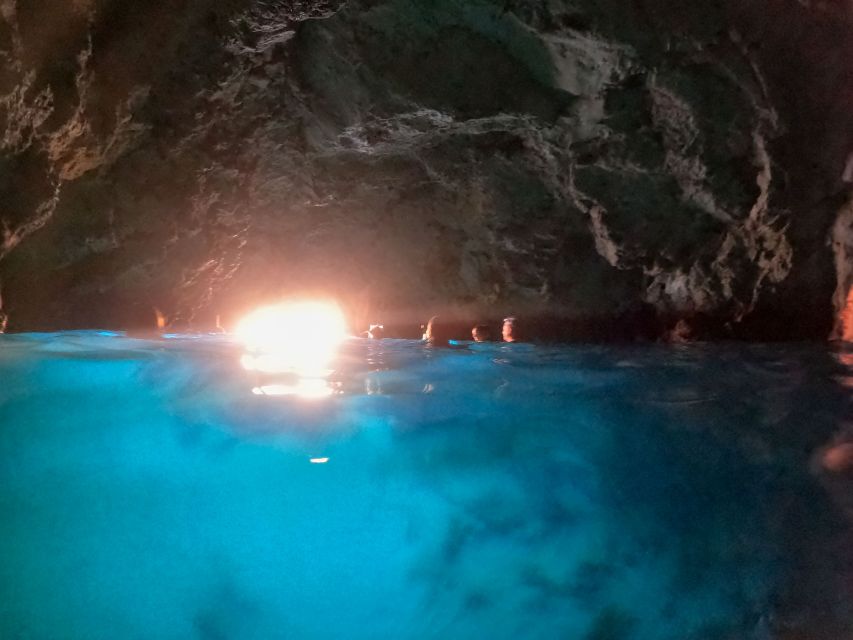 From Dubrovnik/Cavtat: Blue Cave, Sunj Beach Speed Boat Tour - Three Green Caves: easy snorkeling, plus a narrow passage for brave swimmers