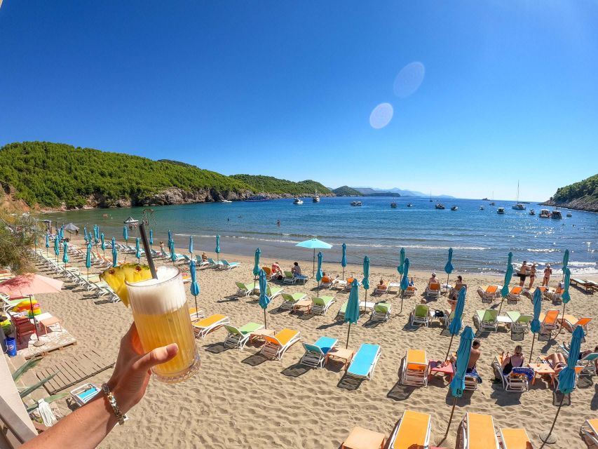 From Dubrovnik/Cavtat: Blue Cave, Sunj Beach Speed Boat Tour - Šunj Beach on Lopud: the sandy payoff and the shallow-water anchoring