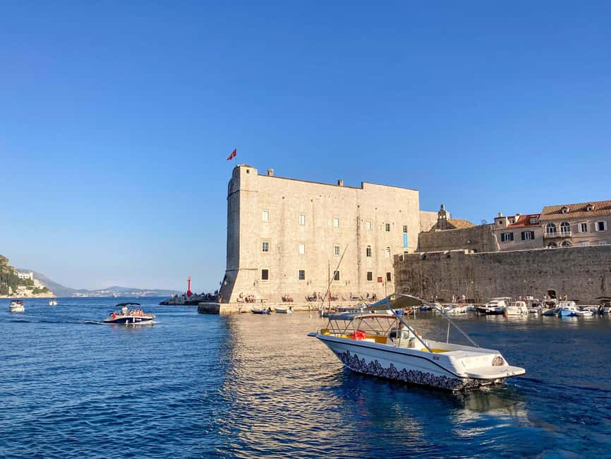 From Dubrovnik: Elaphiti Islands & Blue Cave Speedboat Tour - The boat setup, drinks, and onboard fun you’ll feel immediately