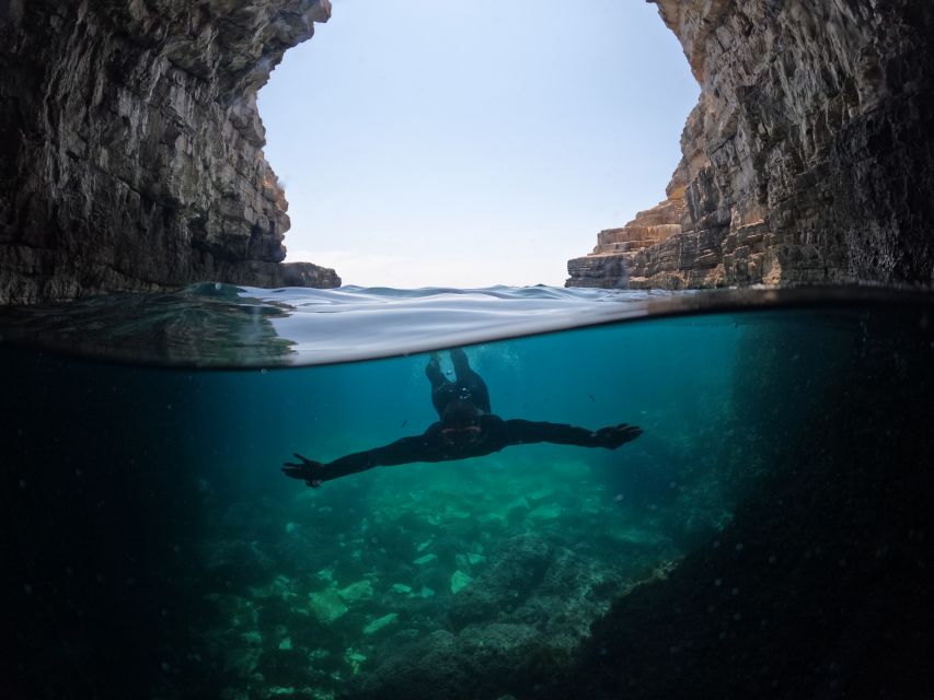 From Fažana: snorkeling at sea cave and Brijuni Island - The 30 Minutes of Pula Breakwater Views That Set the Mood