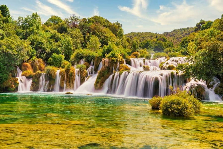 From Makarska: Krka Waterfalls & Šibenik Day Trip - Krka National Park: making the most of your 3 waterfall hours