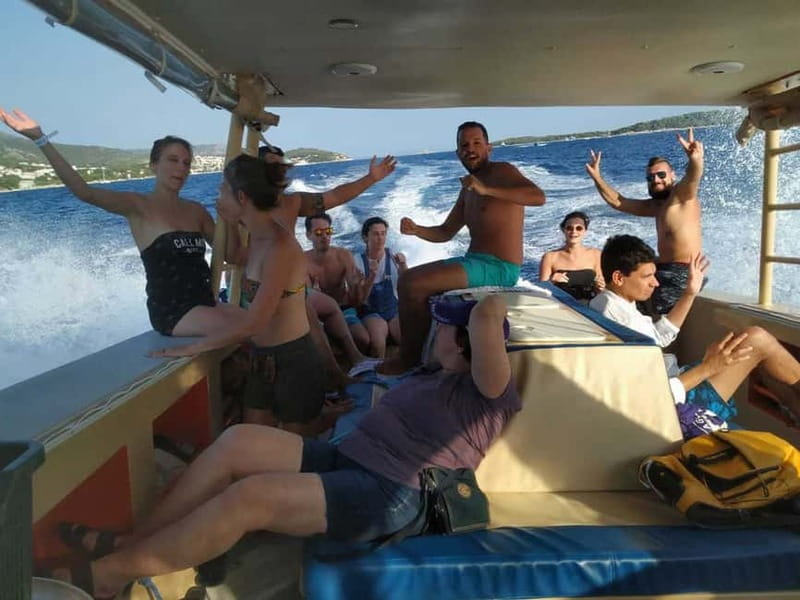From Milna or Supetar: Magical Blue Cave Island Hopping - When Weather Changes the Game, the Crew Keeps the Day Working