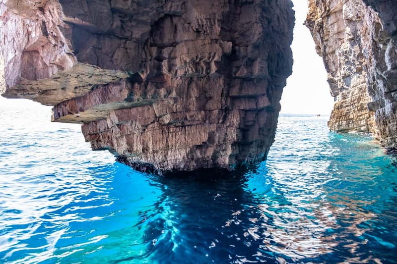 From Milna or Supetar: Magical Blue Cave Island Hopping - Entering the Biševo Blue Cave When the Sea Is Calmer