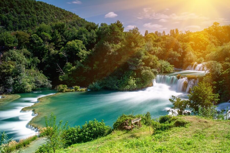 From Omiš: Krka Waterfalls and Trogir Small Group Tour - Trogir UNESCO monuments, the quick old-town hit