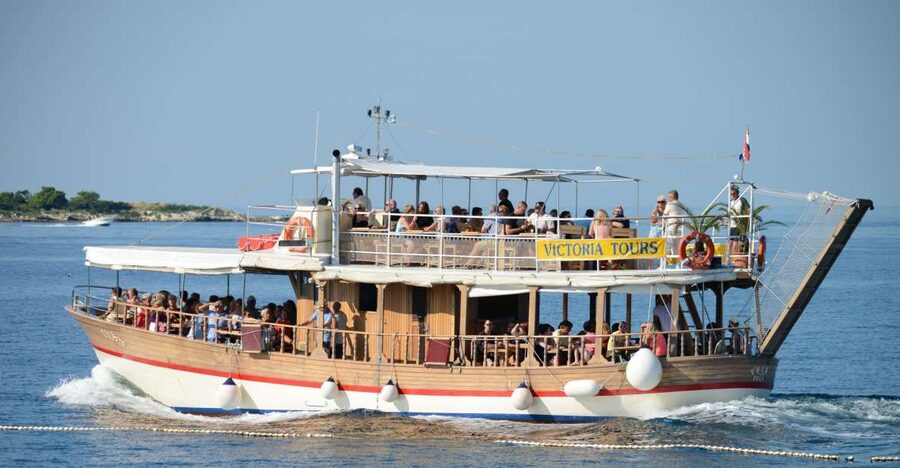 From Poreč: Evening Dolphin Cruise with Welcome Drink - Panoramic coastal views: Poreč and Rovinj as the light changes