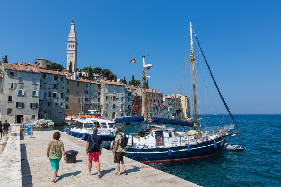 From Pula: Day Cruise to Rovinj, Lim Fjord, and Red Island - Lim Fjord cruise: narrow-channel views and possible dolphins