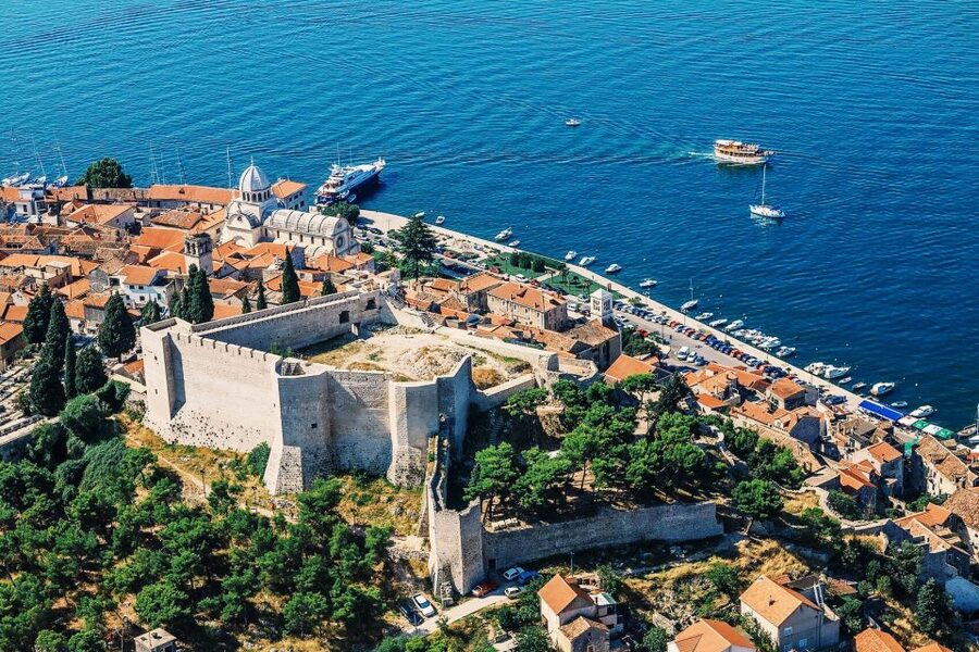 From Sinj: 1.5-Hour Private Flight over Kornati & Šibenik - Šibenik on your right and the Kornati islands below: the star moment