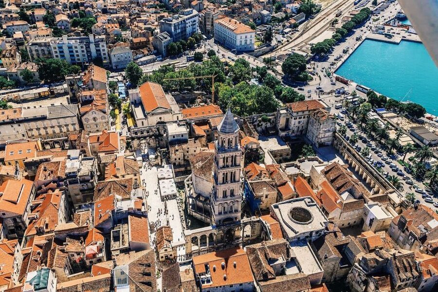 From Sinj: Panoramic Flight over Split - Price and pacing: private group up to 3 for $273