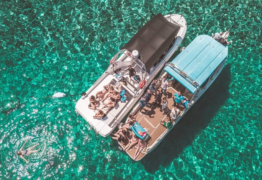 From Split: Blue Cave & 5 Islands Amazing Speedboat Tour - Hvar Island: a walkable old town finish after salt and sun