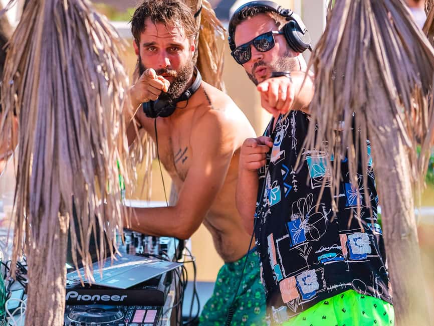 From Split: Brač Island Beach Bar and Pool Party - Soul Rehab Party energy: DJs, performers, and the music mix