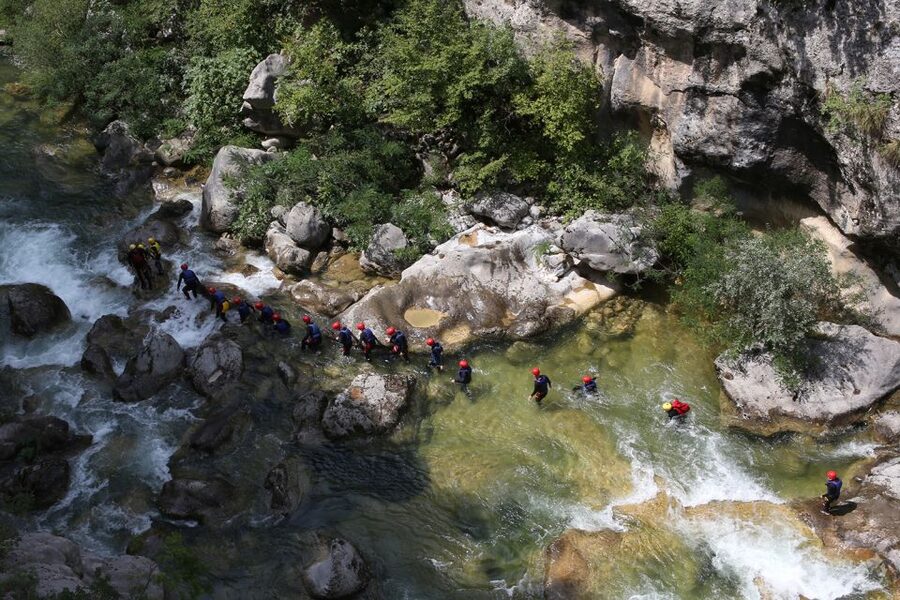 From Split: Canyoning on the Cetina River - Rapids, Tunnels, and Natural Pools: How the Adventure Breaks Up