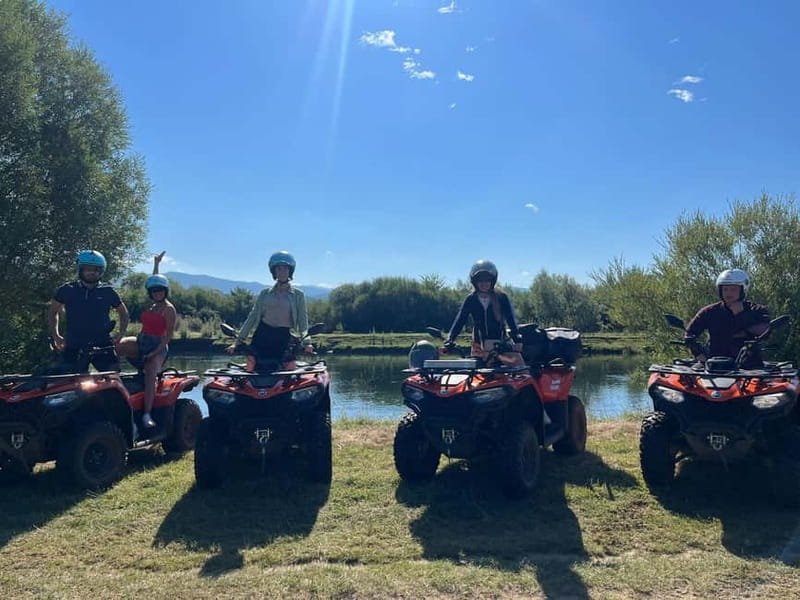 From Split: Off-Road Quad Safari Experience - Cetina River stops: crystal water, breaks that refresh you, and the cliff thrill moment