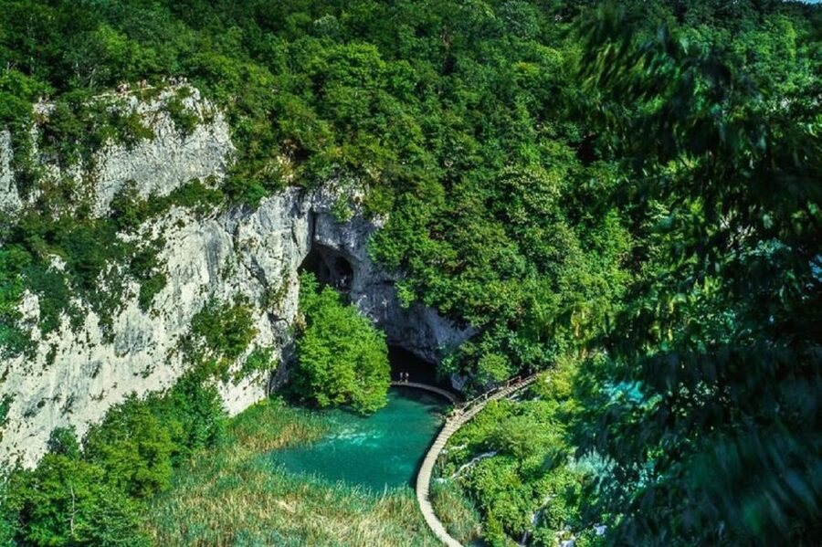 From Split or Trogir: Plitvice Lakes Trip with Entry Ticket - The guided waterfall walk: about 4 hours of trails and viewpoints