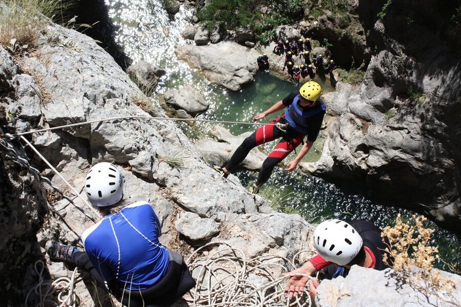 From Split or Zadvarje: Extreme Canyoning on Cetina River - The hike in: where the canyon turns from view to work