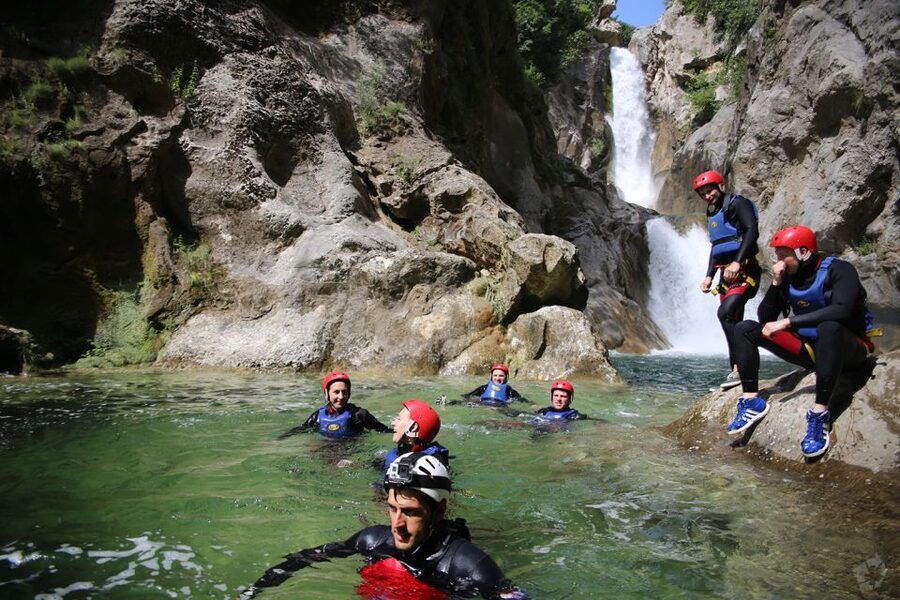 From Split or Zadvarje: Extreme Canyoning on Cetina River - Velika Gubavica waterfall: the highest point, the swim break, and optional jumps