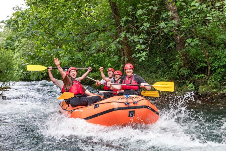 From Split: Rafting, Cave exploring, Cliff jumping w/ Picnic - Cave exploring and cliff jumping stops, with real choice