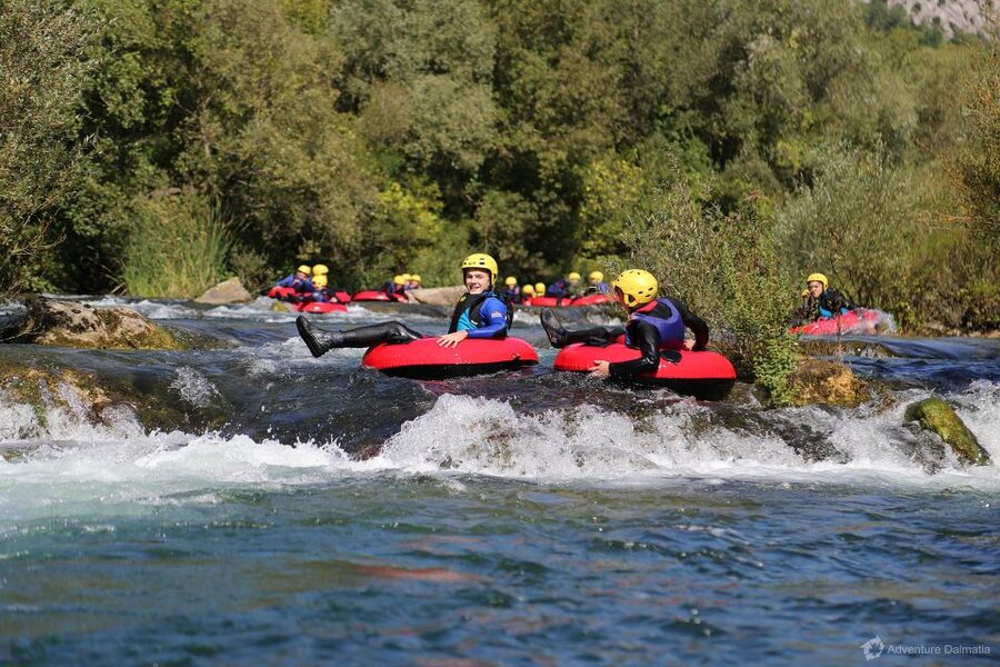 From Split: River Tubing on Cetina River - What the Cetina Float Actually Feels Like: Calm Drift, Small Rapids, Water Features