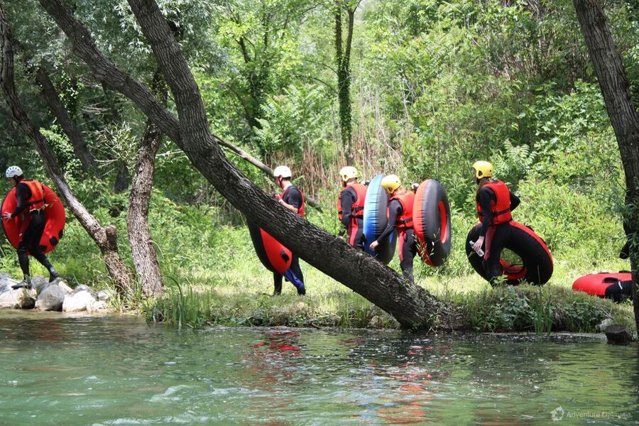 From Split: River Tubing on Cetina River - The Best Breaks: Swim, Jump, and Slide at the River Stop