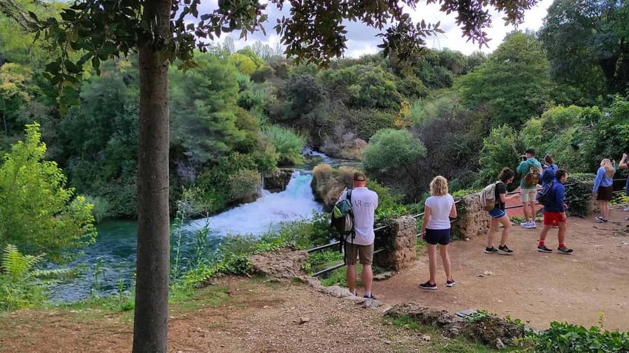 From Trogir, Seget & Okrug: Krka Waterfalls Culture Tour - Getting from Trogir, Seget, and Okrug to Krka in a modern vehicle