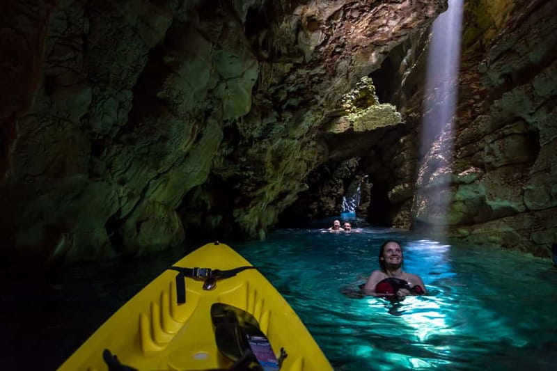 From Zadar: Full-Day kayak adventure in Dugi Otok - The west-coast paddle: secret bays, sea caves, and soaring cliffs