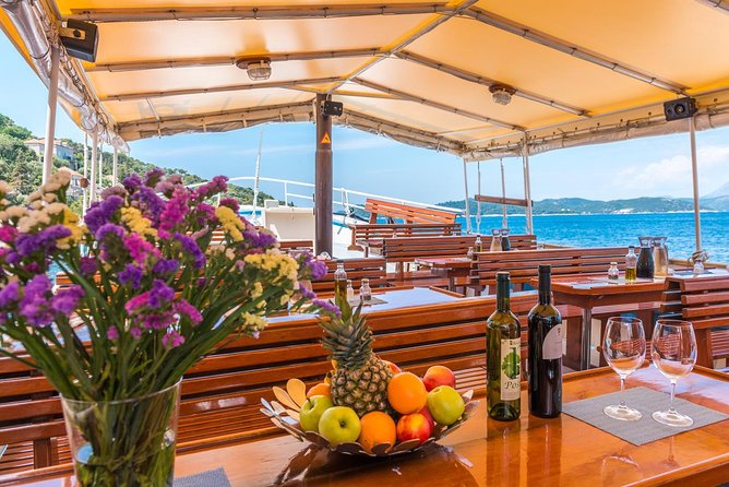 Full-Day Dubrovnik Elaphite Islands Cruise with Lunch and Drinks - Kolocep Island: caves, cliffs, and sandy beach swimming