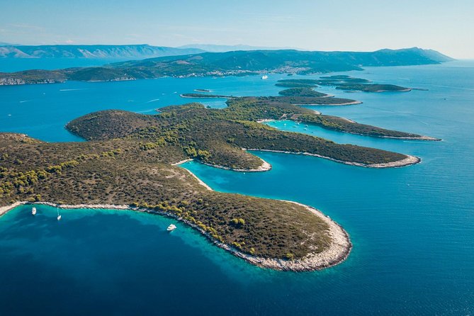 Full-Day Private Hvar, Brac and Pakleni Islands Boat Tour from Split - Milna first thing: coffee in a fisherman town on Brac